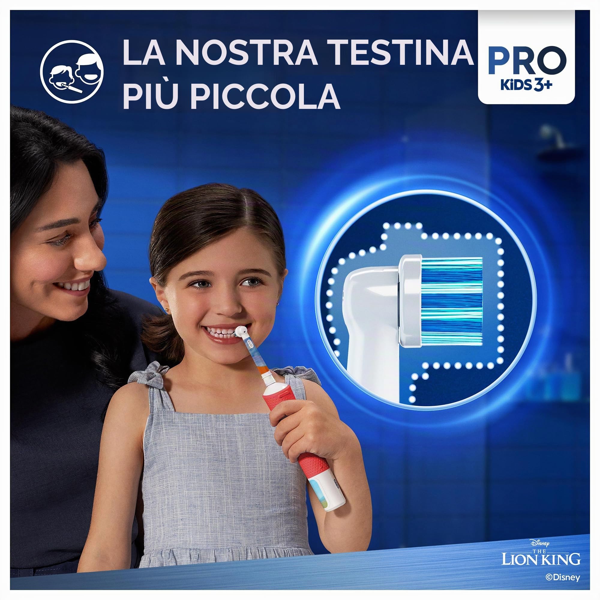 Oral-B Spazzolino da denti ricaricabile Pro Kids Re Leone