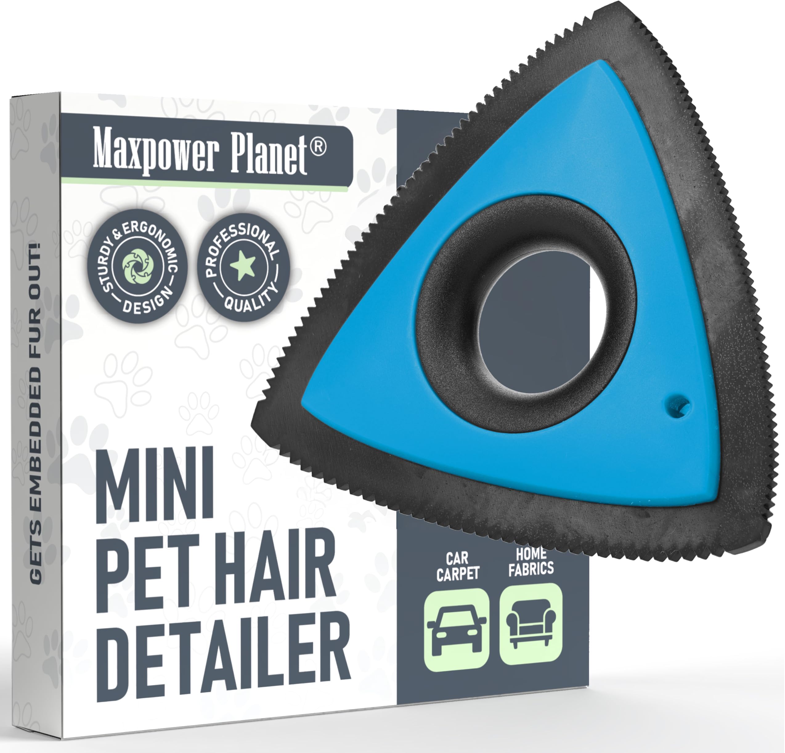 Maxpower Planet Pet Hair Removal Tool, Dog Hair Remover, for Car Carpet, Furniture, Easy Use Car Detailing Fur Remover Tool, Pet Hair Remover for Pet Fur