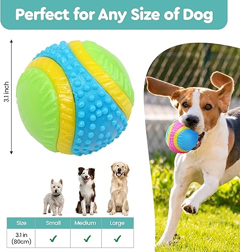 Miniatura 3 de Bola de juguete para perros Ethical Pets Sensory Ball, 2.5", Colores Variados