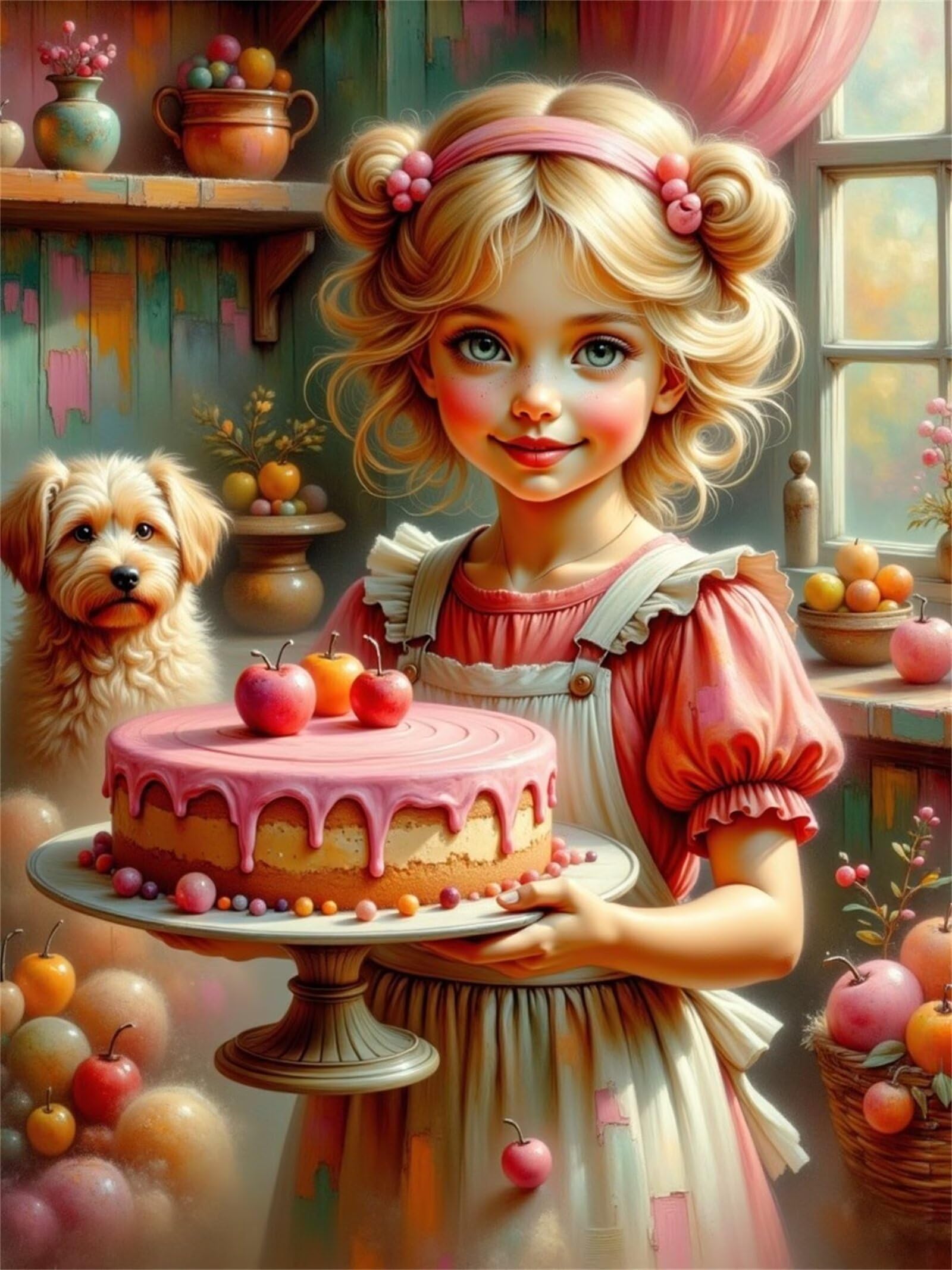 Puzzle 4000 Piezas Adultos La Mujer del Pastel, Rompecabezas Adultos Dificil 141x87cm, Estimula la Concentración y Antiestrés, Juego de Habilidad para Toda la Familia
