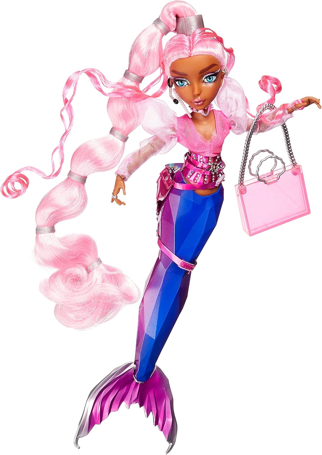 MERMAZE Color Change Harmonique Mermaid Doll with Stylish Accessories, Poseable, Ages 4-12+
