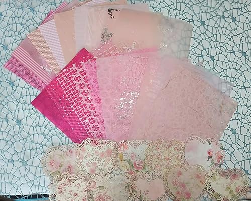 Miniatura 6 de 19 piezas de papel texturizado blanco para álbum de recortes con un paquete de papel de encaje hueco, hojas de papel A5 para manualidades, hechas a