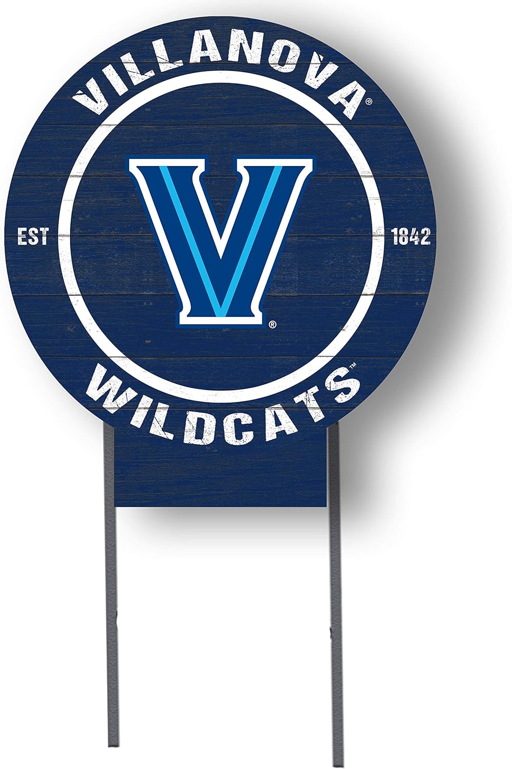 KH Sports Fan Villanova Wildcats 20"x20" Circle Lawn Sign, Team Color