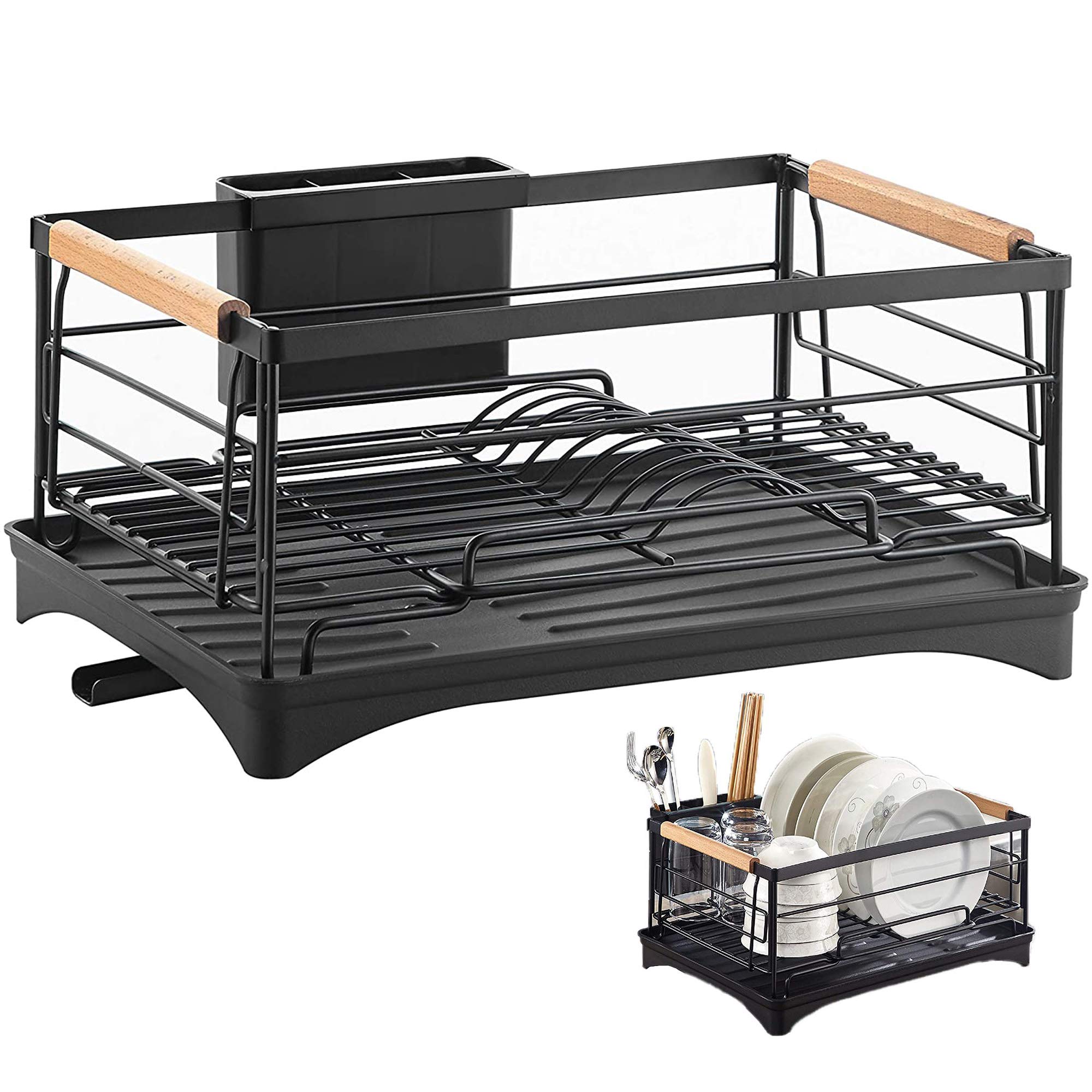 Buy KLEVERISE Dish Drying Rack, Stainless Steel RustResistance Dish Rack with Utensil Holder