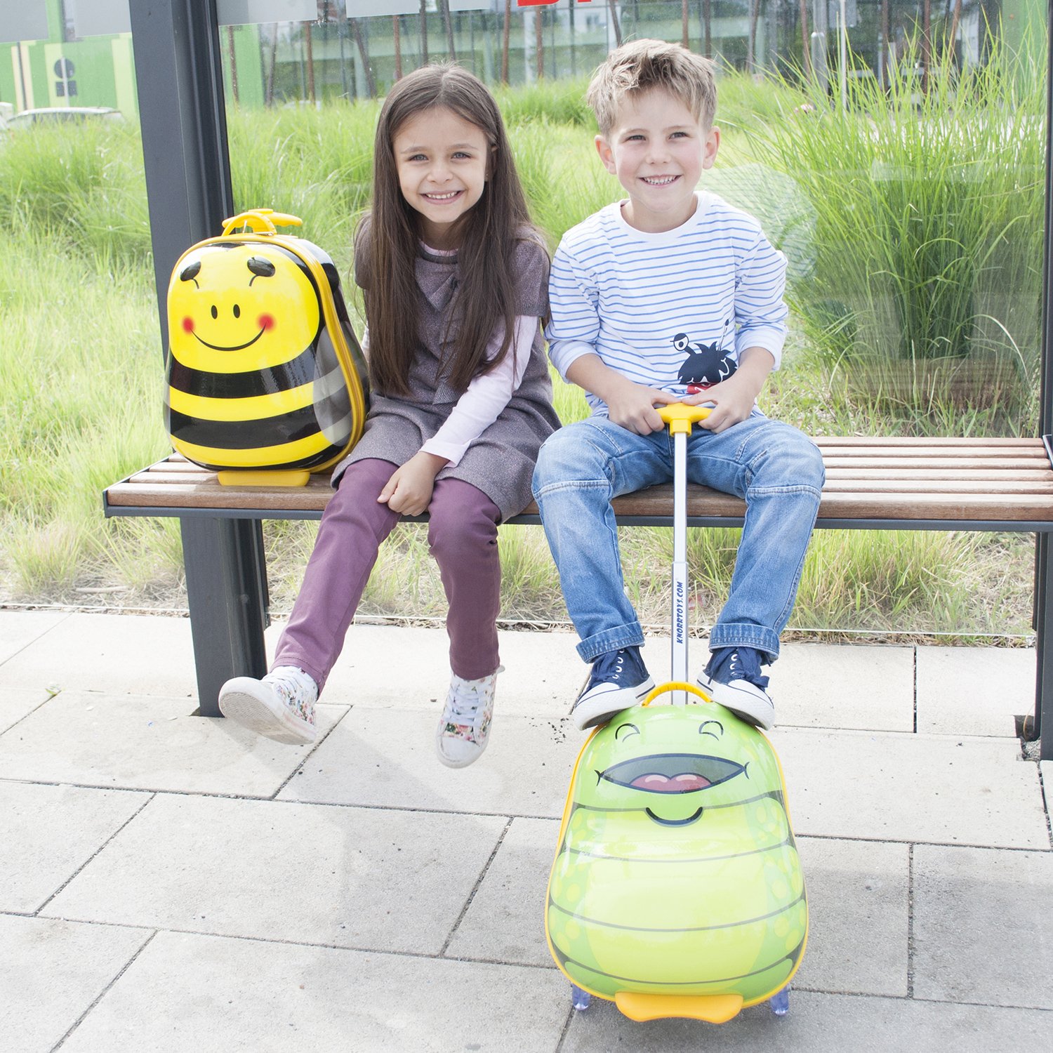 Knorrtoys 14520 - Bouncie Trolley Bug Lemon
