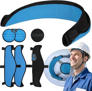 Hard Hat Sweatband Top Pad Set,Hard Hat Liner with Shock-Absorbing Padding