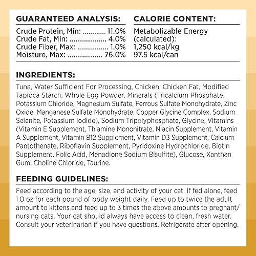 Miniatura 5 de BIXBI Rawbble Latas de recetas de paté de atún  Alimento húmedo para gatos sin granos, rico en proteínas, (latas de 2.75 onzas, caja de 24)