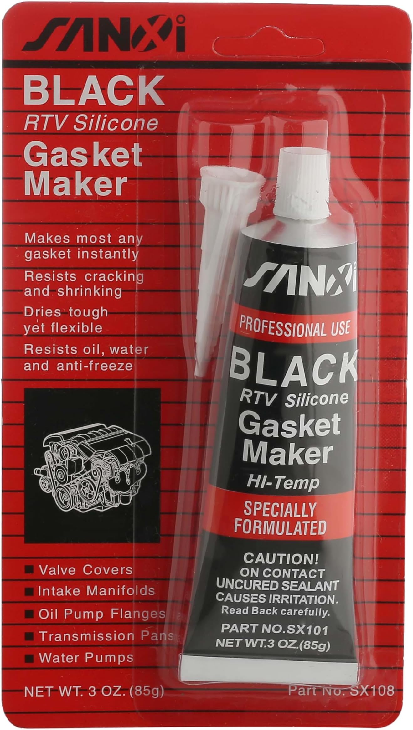 First4Spares High Temperature Oven Door Gasket Silicone Seal Adhesive Glue - Heat Resistant upto +260°C