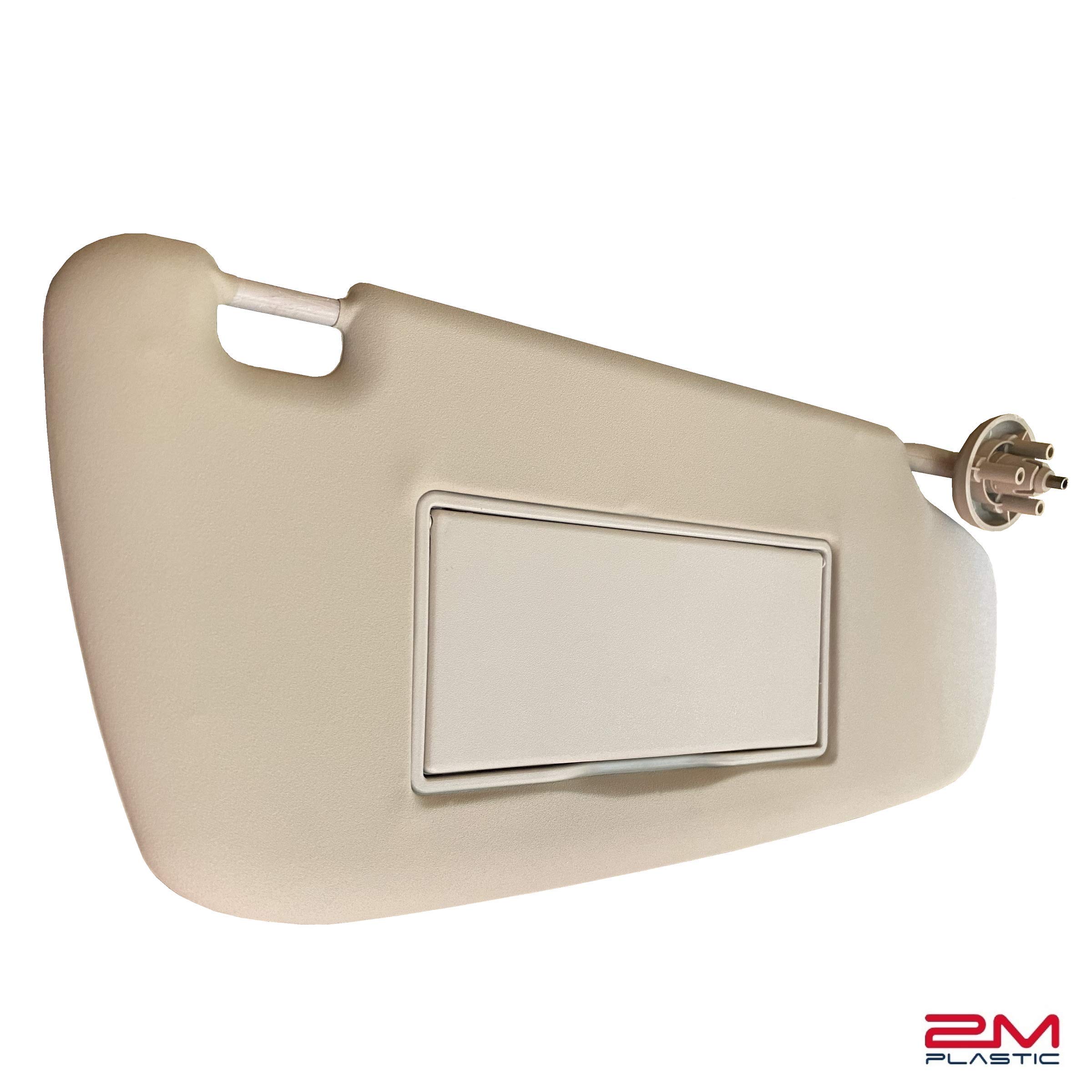 Viseira Solar Dodge Ram 2002-2009 - Par Completo Com Espelho, Cor Bege