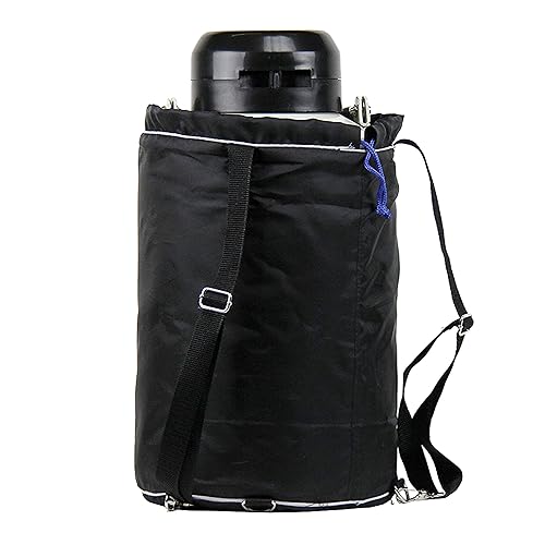 Miniatura 3 de U.S.SOLID contenedor de nitrógeno líquido de 3 litros, tanque LN2 con frascos Dewar criogénicos con correas, bolso de transporte para 6 frascos