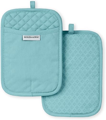 KitchenAid Juego de 2 soportes para ollas asteroides, agua mineral, 7 x 10 pulgadas