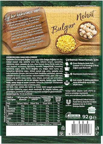 Knorr Gurme Bulgurlu Analı Kızlı Çorbası 92 Gram