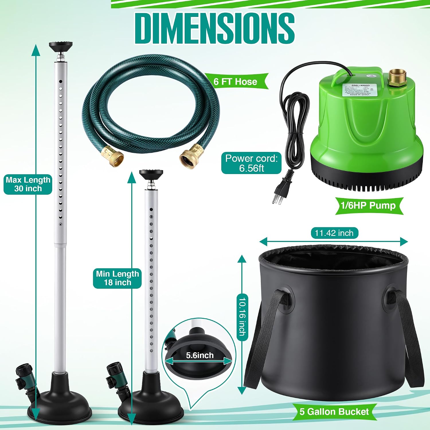 Dreyoo Boat Winterizing Kit, Inboard Motor Flush Winterizer System Black