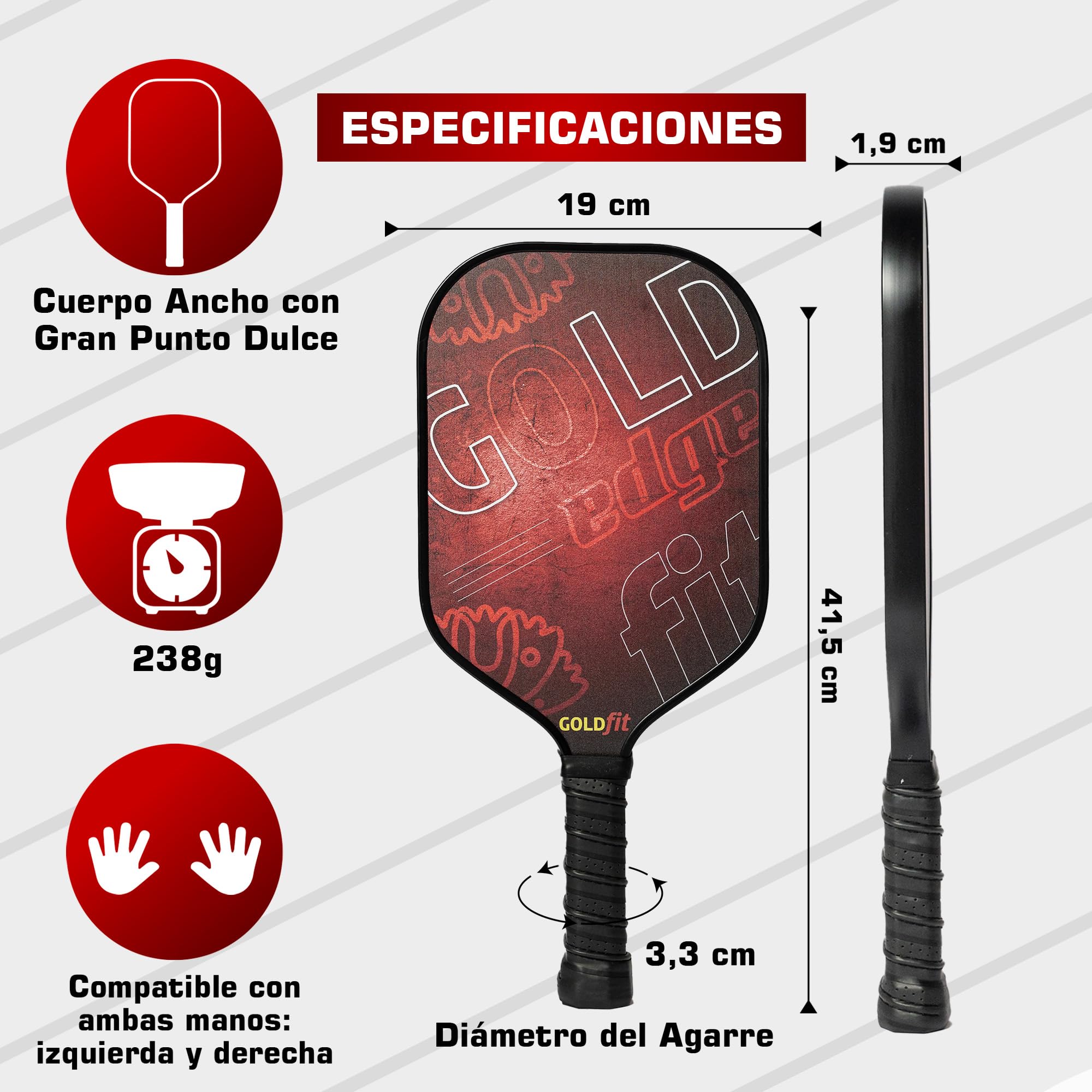 Juego de Paletas de Pickleball, Raquetas de Fibra de Carbono Texturizada con 4 Pelotas y Bolsa, Ligeras, Ergonómicas, Antideslizantes, para Hombres y Mujeres de Todos los Niveles