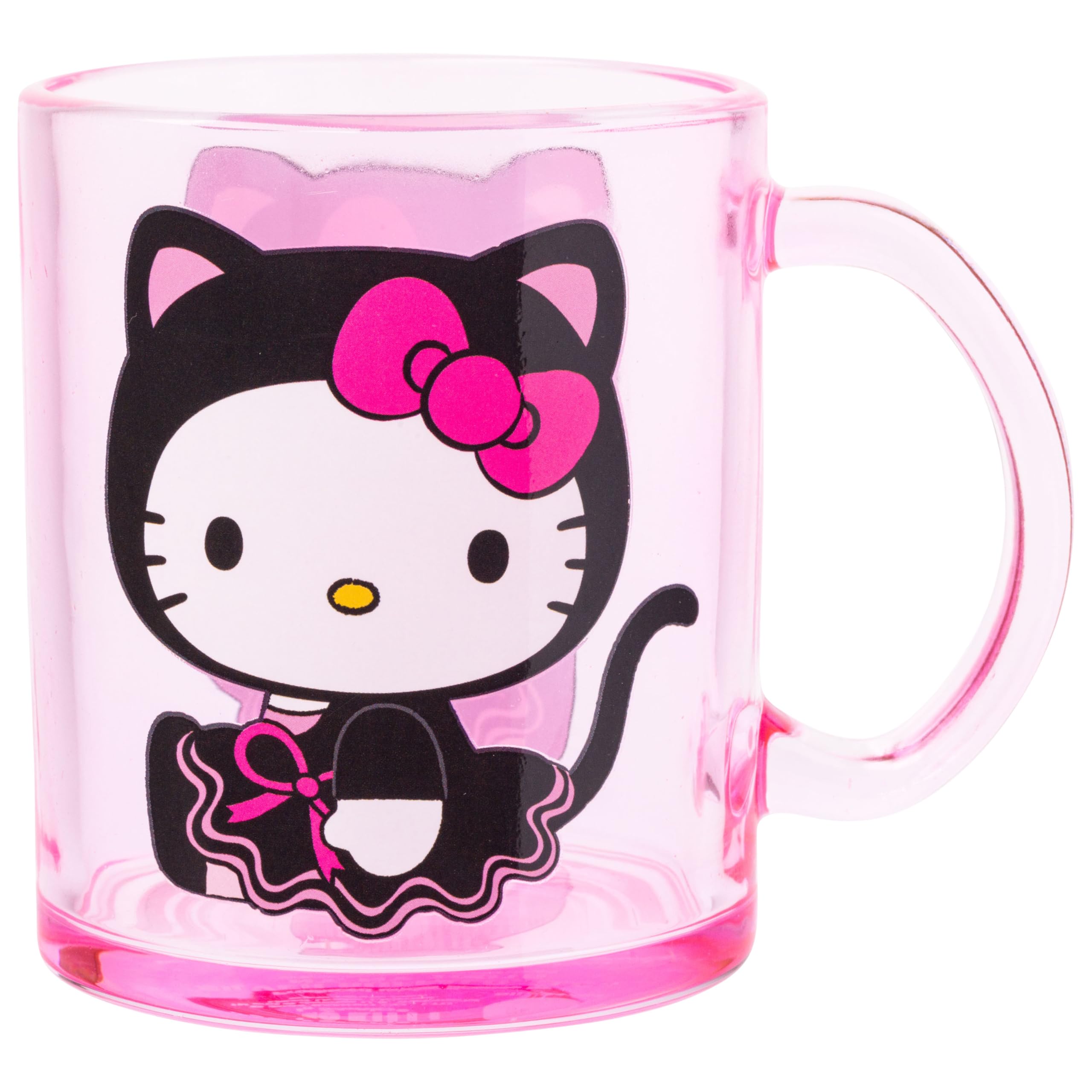 Silver Buffalo Sanrio Hello Kitty Spooky Halloween Glass Coffee Mug, 17.5 Ounces