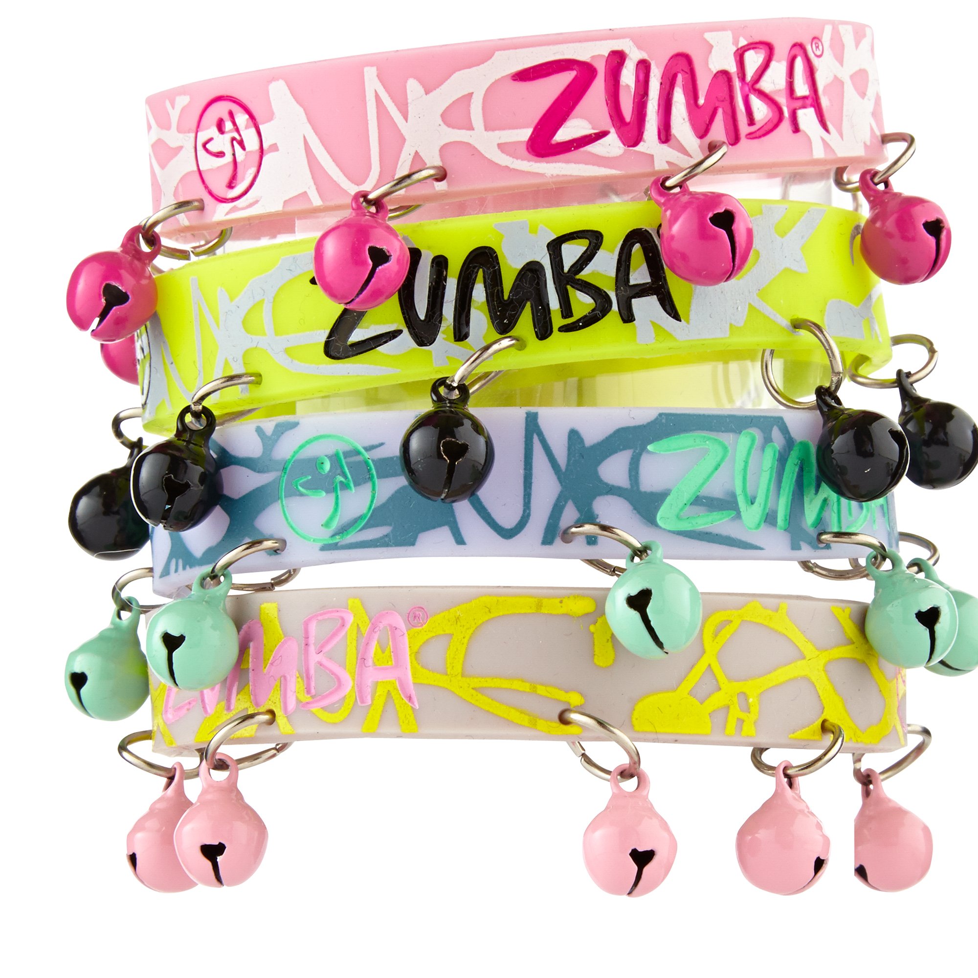 Zumba Fitness Women's Bells of the Ball Bracelets (Pack of 8)