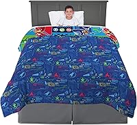 Vista 2 de Franco Ropa de cama para niños, edredón de microfibra suave, tamaño matrimonial, PJ Masks Paw Patrol Girls