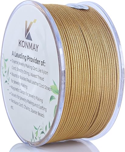 Vista 30 de KONMAY Cuerda de nailon negro de 0.024 in con estuche para pulseras, cordón de satén de nailon trenzado de 190 yardas para fabricación de joyas