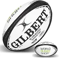 World Rugby Shop X Gilbert G-TR4000 Bola de Rugby - Tamanhos adulto e juvenil 3, 4 e 5 - Costurada à mão - Construção em 3 camadas