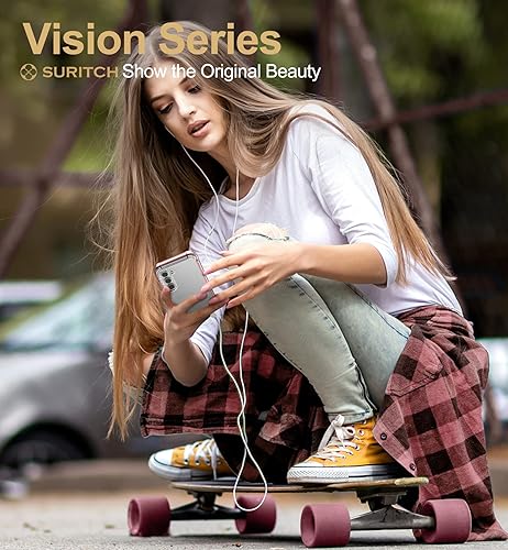 Miniatura 10 de SURITCH Funda transparente para Samsung Galaxy S23+ Plus de 6.6 pulgadas (solo protector de pantalla), protector de pantalla integrado carcasa