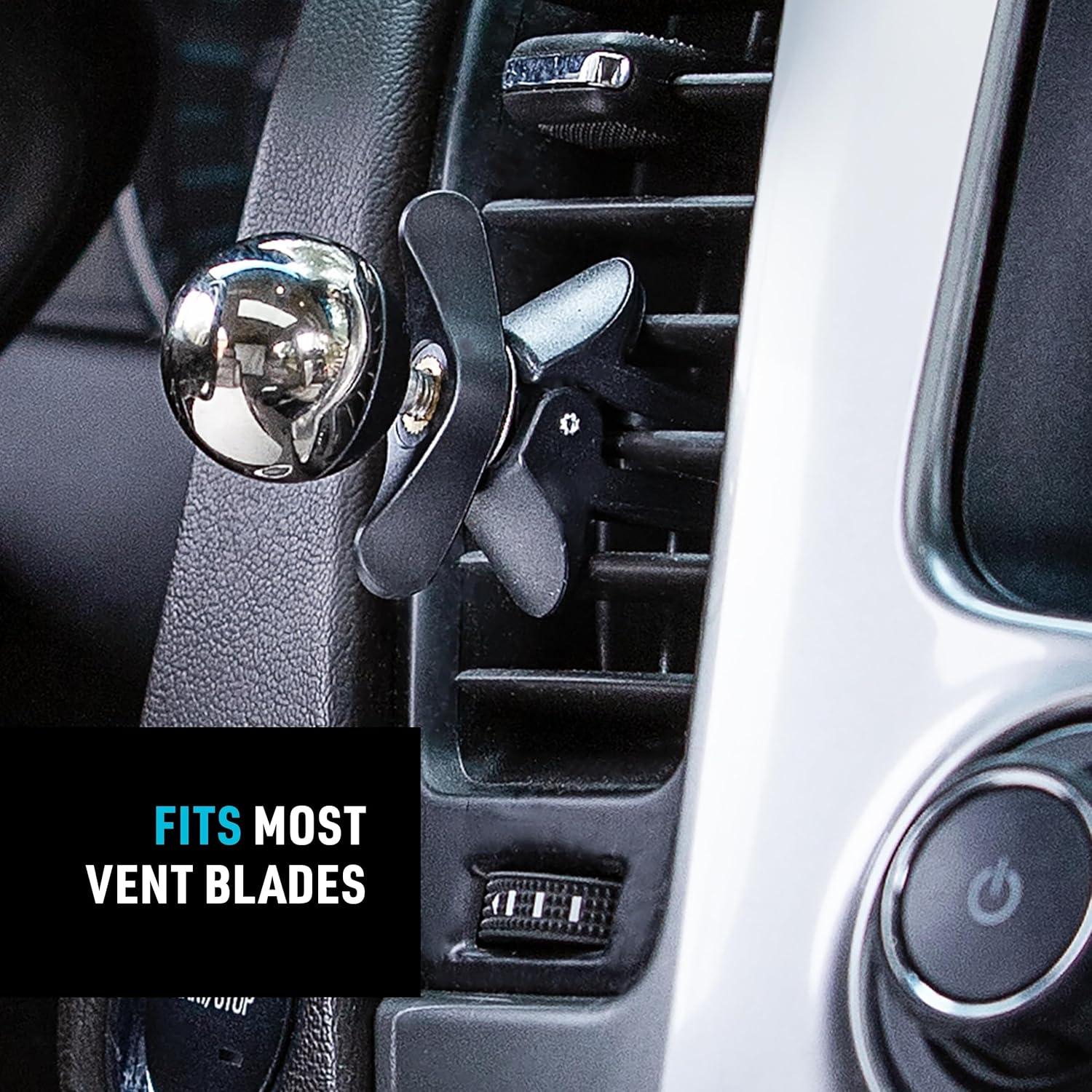 Nite IZE Steelie Tension Vent Mount - Magnetic Phone Mount for Car Vent - Convenient, Adhesive-Free Car Accessories for Cell Phones