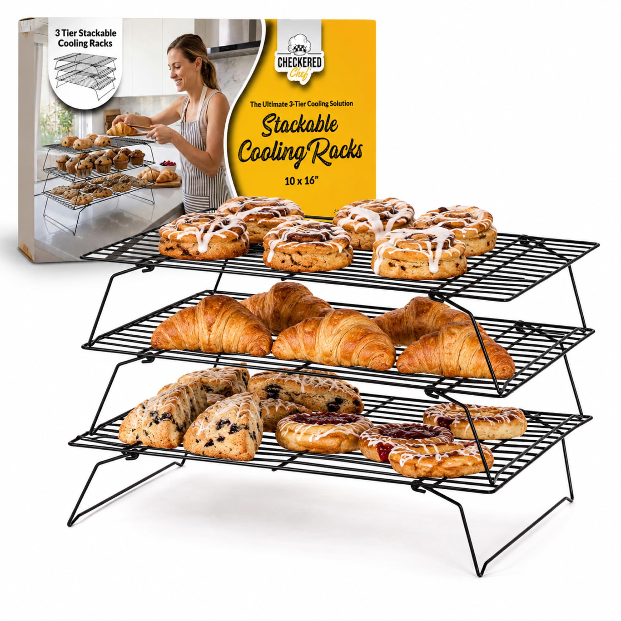Checkered Chef Cooling Racks - Stainless Steel -14