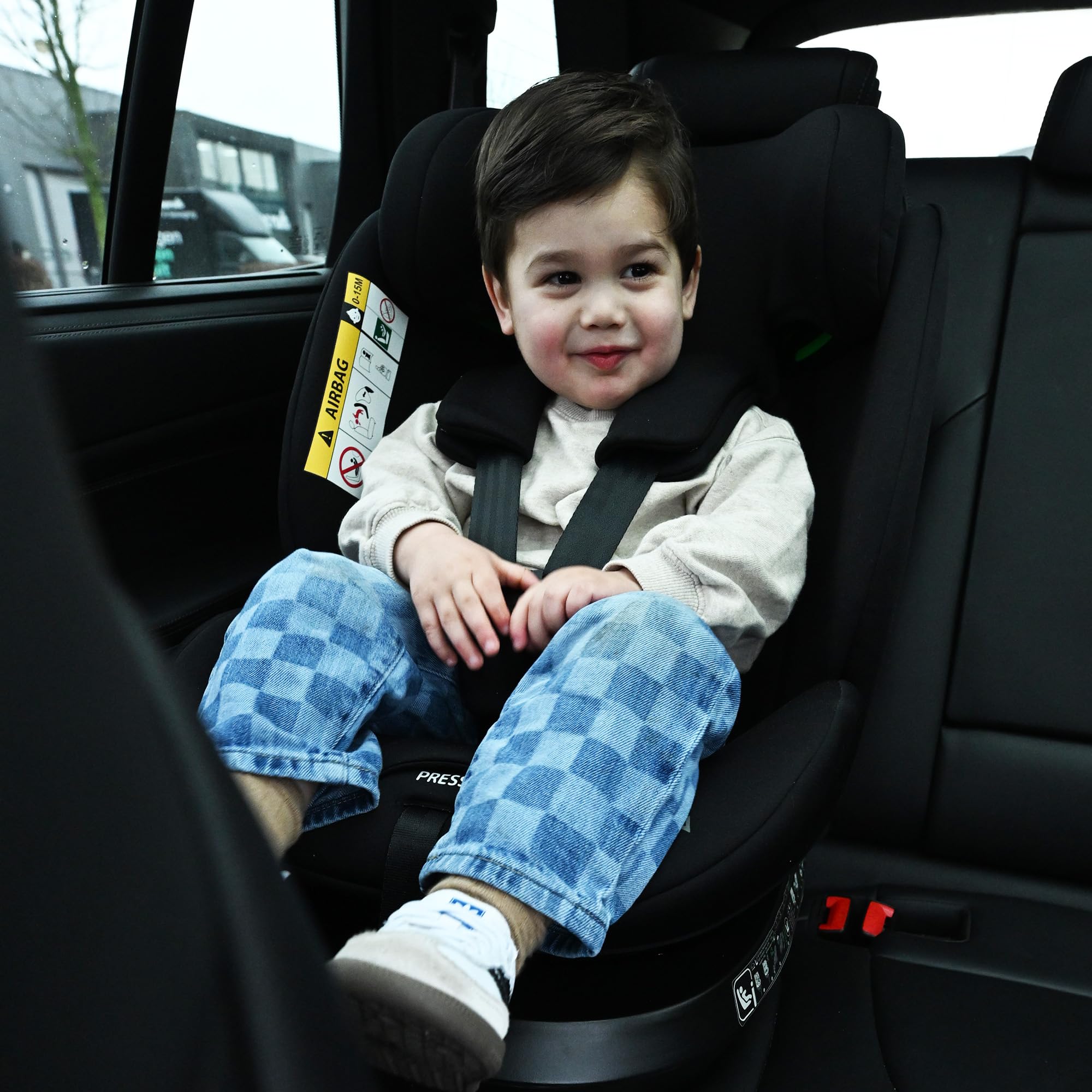 Deryan Carly Siège auto bébé, I-SIZE 40-150 cm, 360 Pivotant Isofix pour Groupe 0/1/2/3, Bébé de 0-12 ans, 0 à 36 kg Environ, ECE R129, 12 Positions d'Appui-tête, RWF, FWF Inclinaison (Noir)