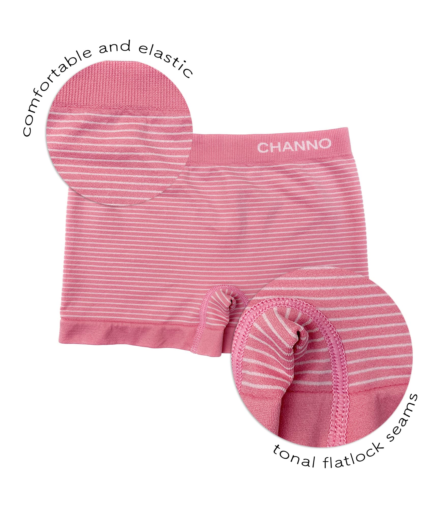 Channo Mutandine Stile Culotte Boxer per Ragazza. Lycra Senza Cuciture. Elastico Morbido in Microfibra di Colori Allegri. Comfort Totale