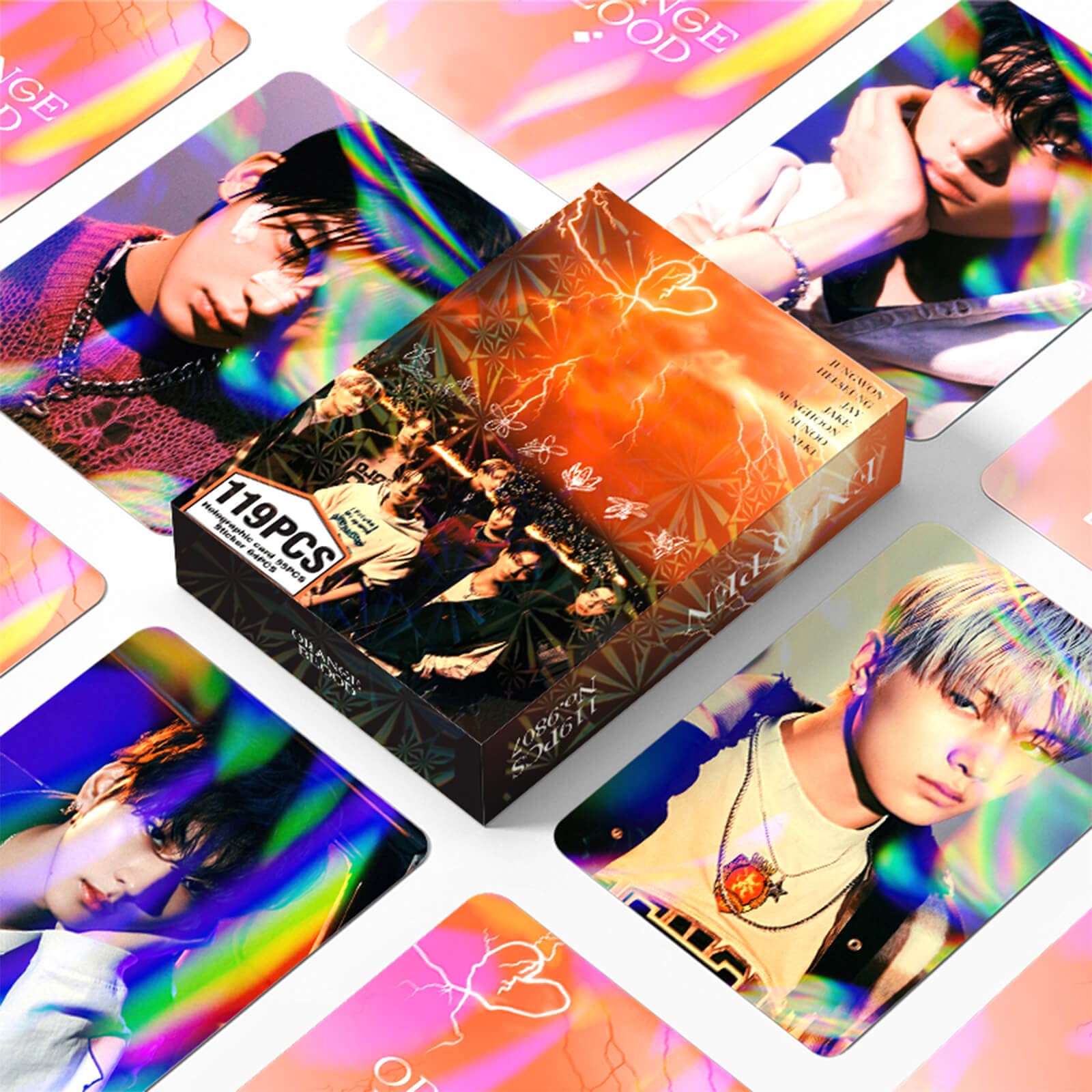 holographic lomo cards enhypen PYAJUU KPOP ENHYPEN Photocards 119PCS Enhypen Laser Lomo Cards Enhypen  Orang Blood Album Photo Cards Set 55PCS Holographic Cards + 64PCS Random  Stickers Gift for Fans Daughter : Amazon.ae: Home