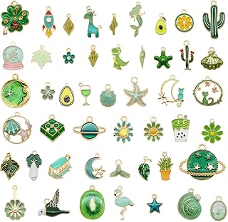 30pcs Mixed Enamel Charms Pendants for Jewelry Making Bulk lot Necklace Earrings Bracelet Craft Findings