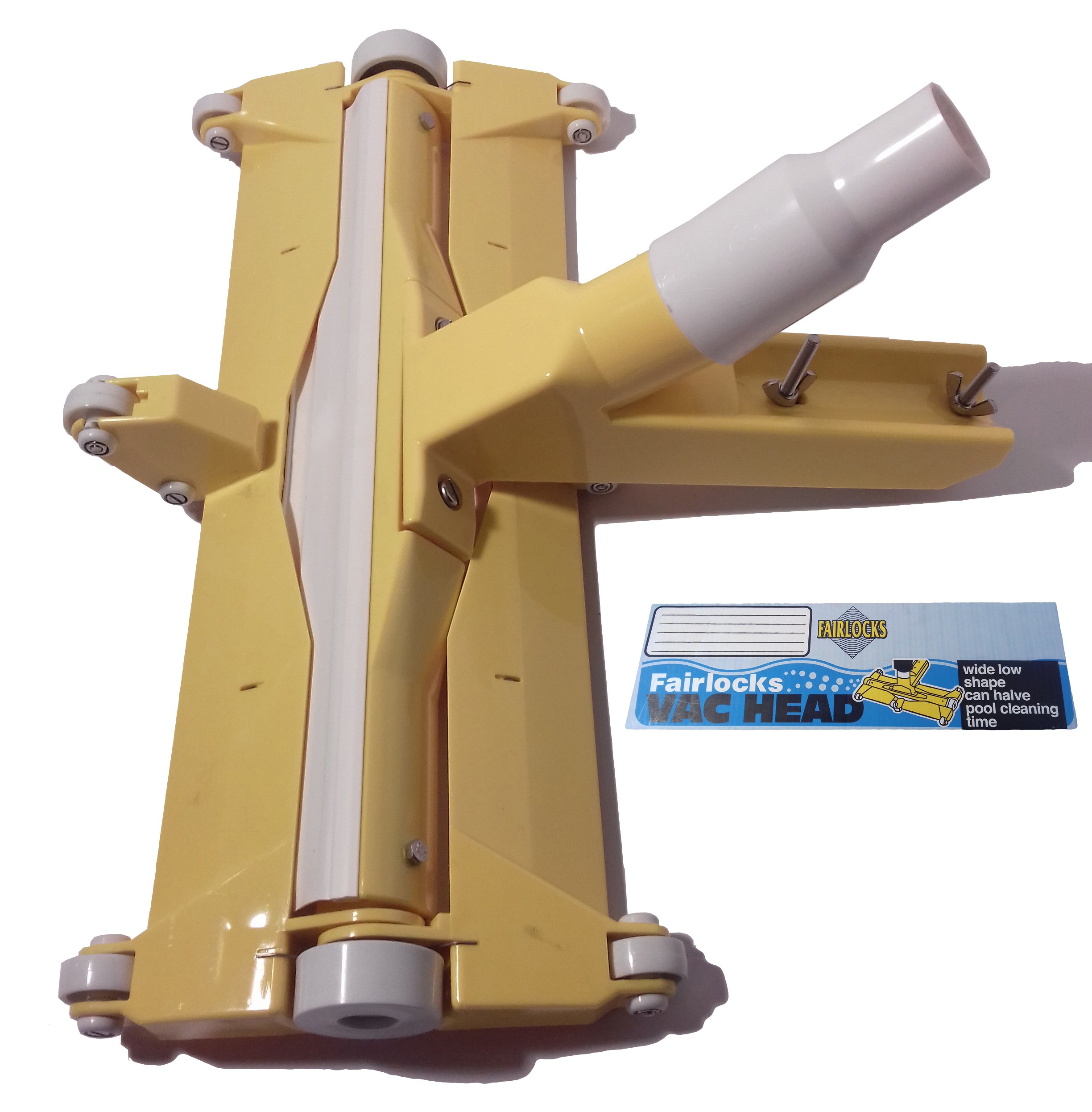 Aspirafango FAIRLOCKS in PVC con ruote e spazzole 47cm attacco tubo 38/50mm