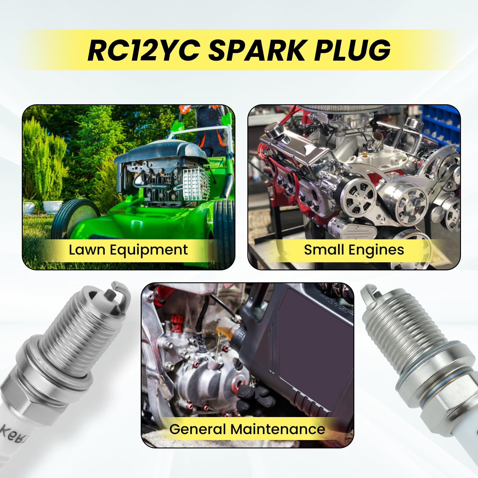 ムラコ　RECTA 6 SPARK Amazon.com : HONSNKS 4 Pcs RC12YC Spark Plugs, 491055 Spark Plug