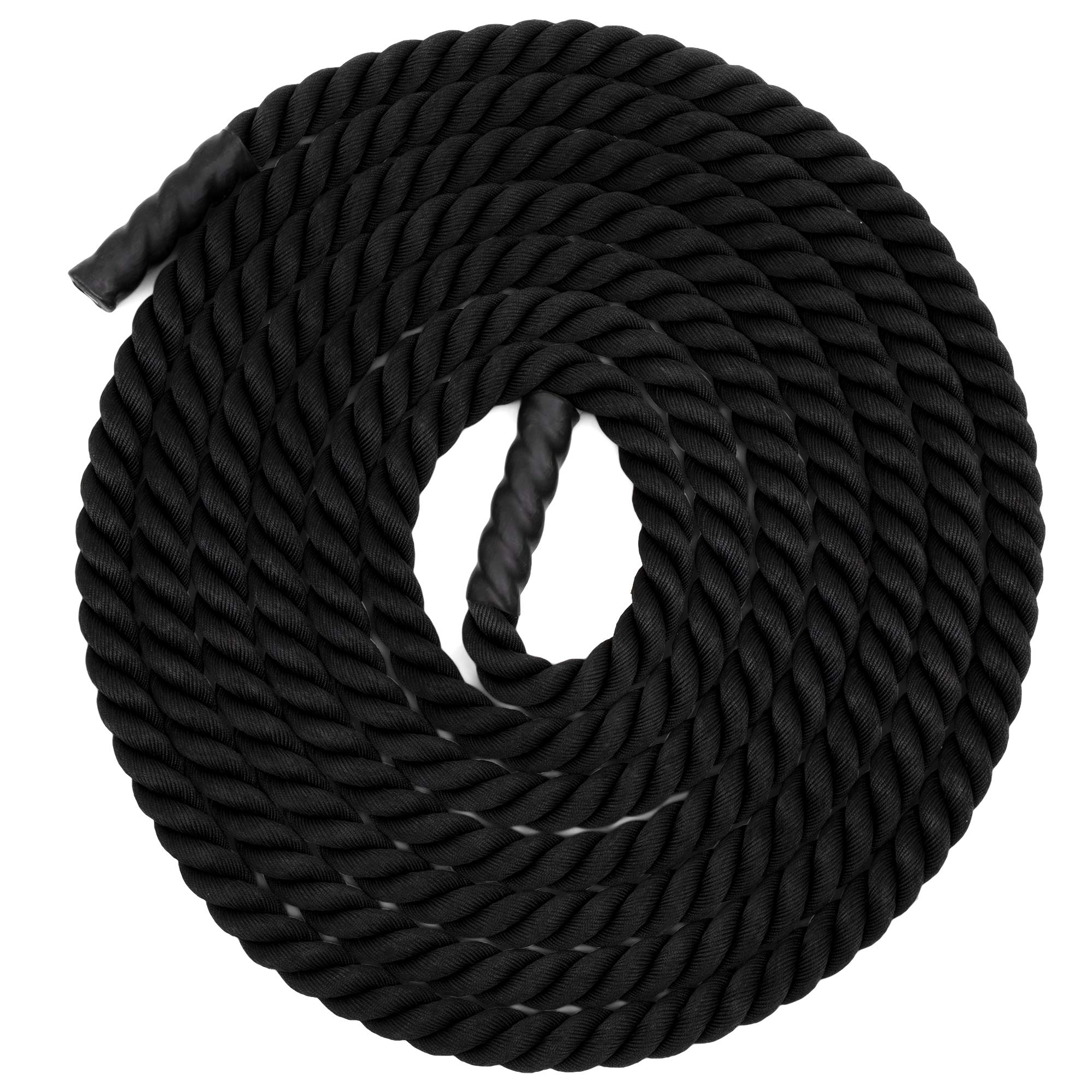 Champion Sports Heavy Training Rope: Rhino Poly Strength & Conditioning Heavy Gym Battle Ropes - Cardio, Cross Training, Weight Training & Crossfit