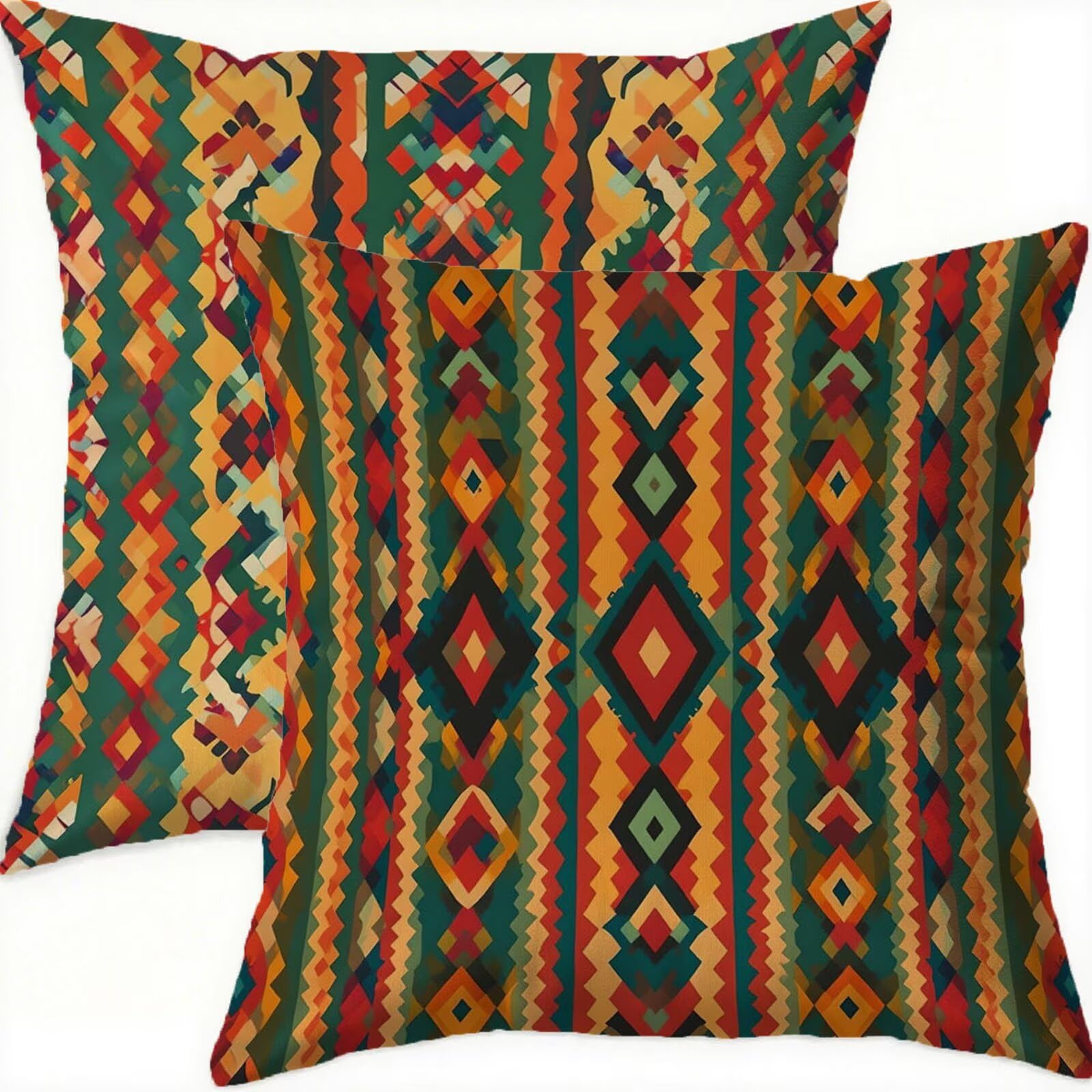 Velours taies d'oreillers lot de 2 de haute qualité et design raffiné