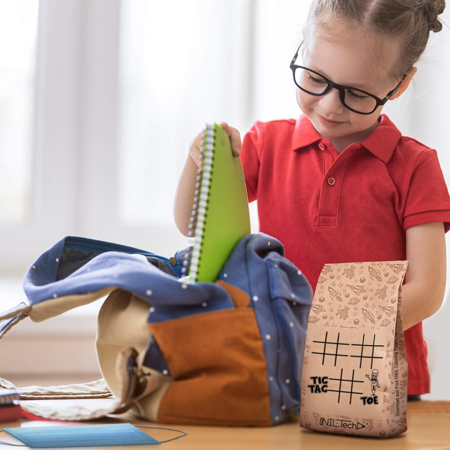 red paper lunch bolsas