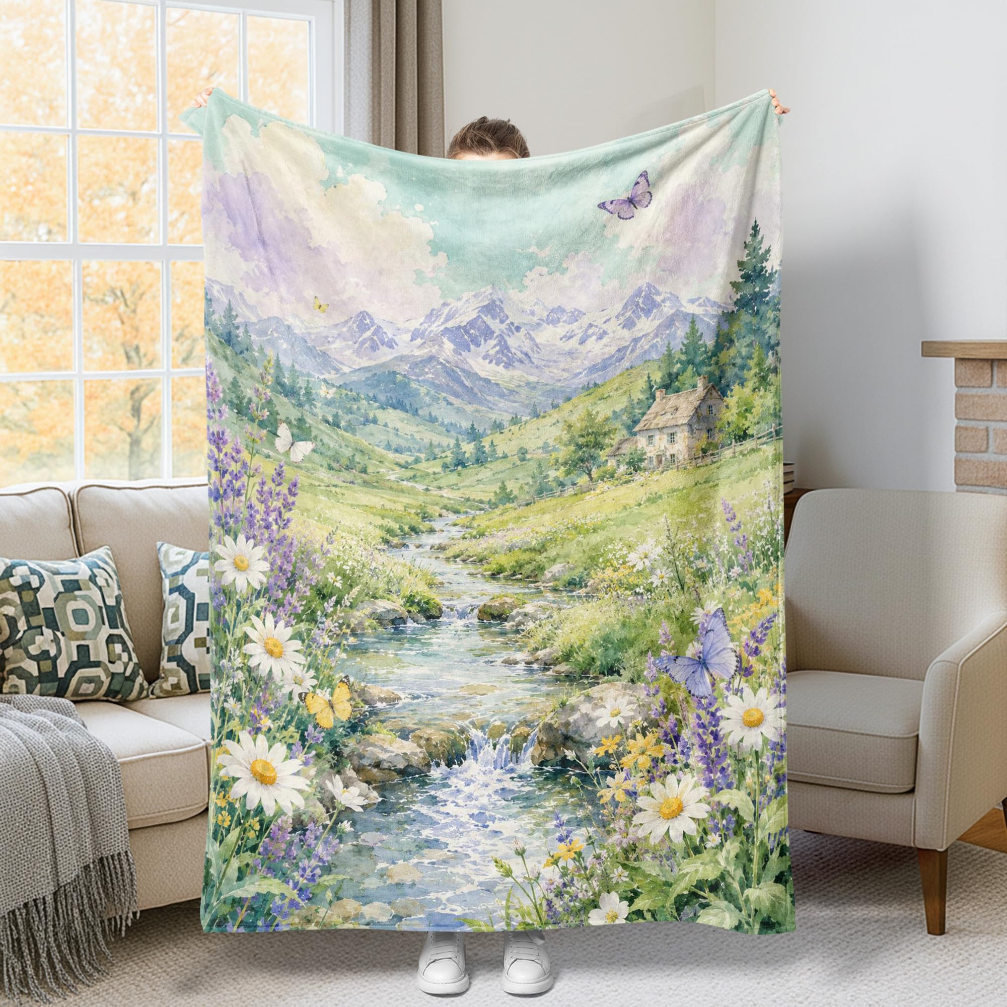 Couverture douce pour chaise de bureau idéale contre le froid du soir