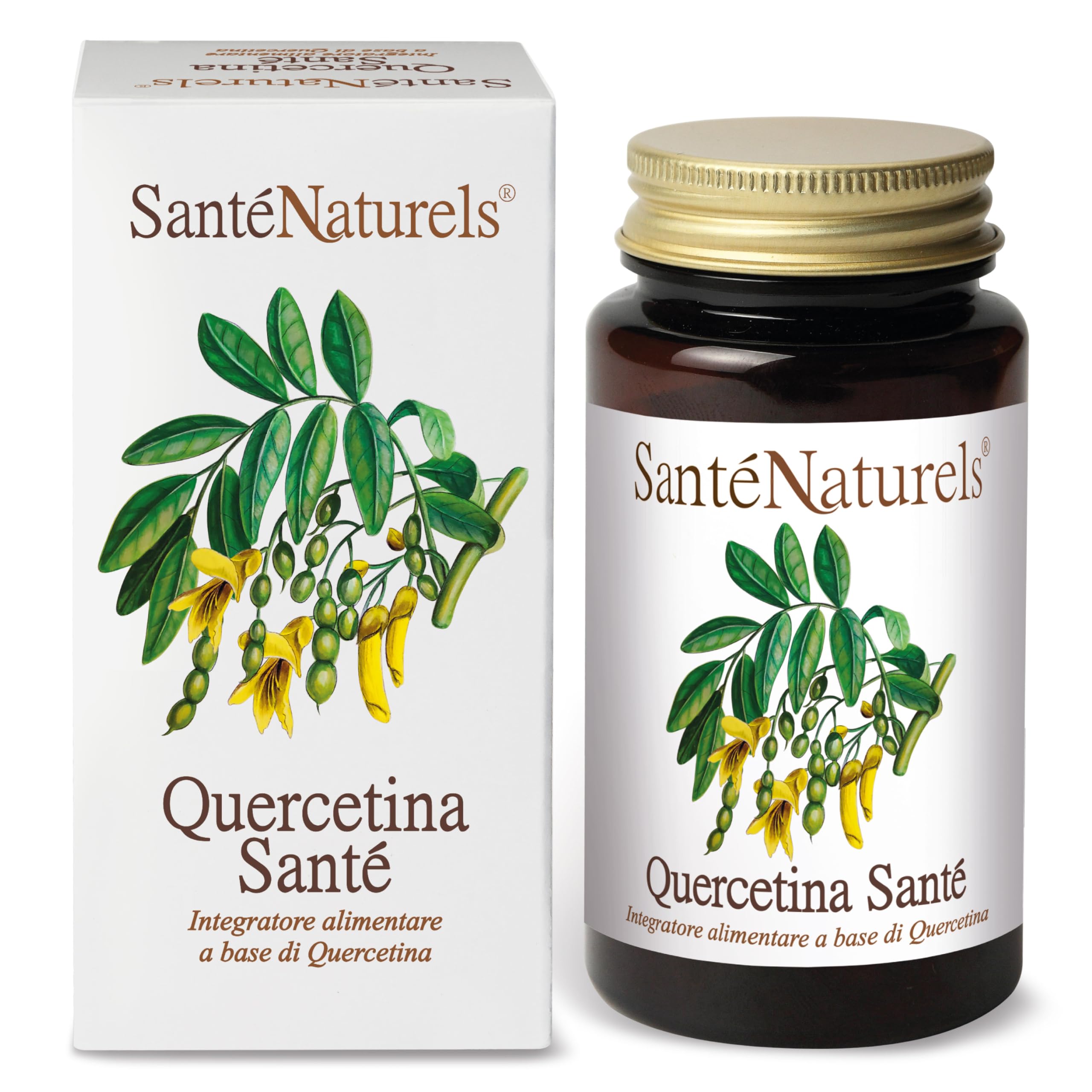 Quercetina Pura ● 90 Capsule Vegetali da 300 mg ● Integratore Alimentare di Flavonoidi Naturale ● Made in Italy