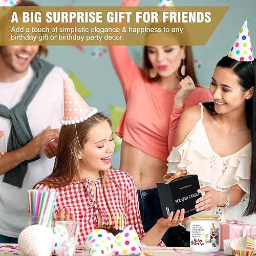 Miniatura 2 de Vela perfumada floral – Linda vela de cumpleaños para mujeres, mejor amiga, mamá, abuela, suegra