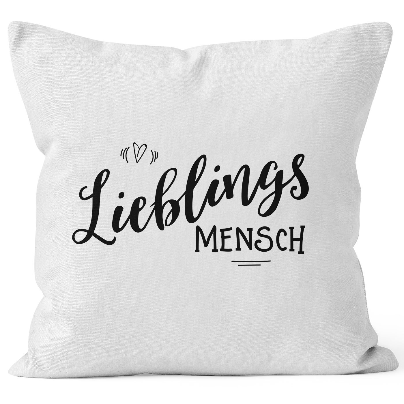 Moonworks Cuscino 40x40 Cm Con Scritta 'Amante' - Regalo Per Partner In Cotone Nero - 2