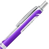 Pentel EnerGel Alloy RT Premium Liquid Gel Pen, 0.7mm Violet Barrel, Black Ink (BL407VBPA) – view 4