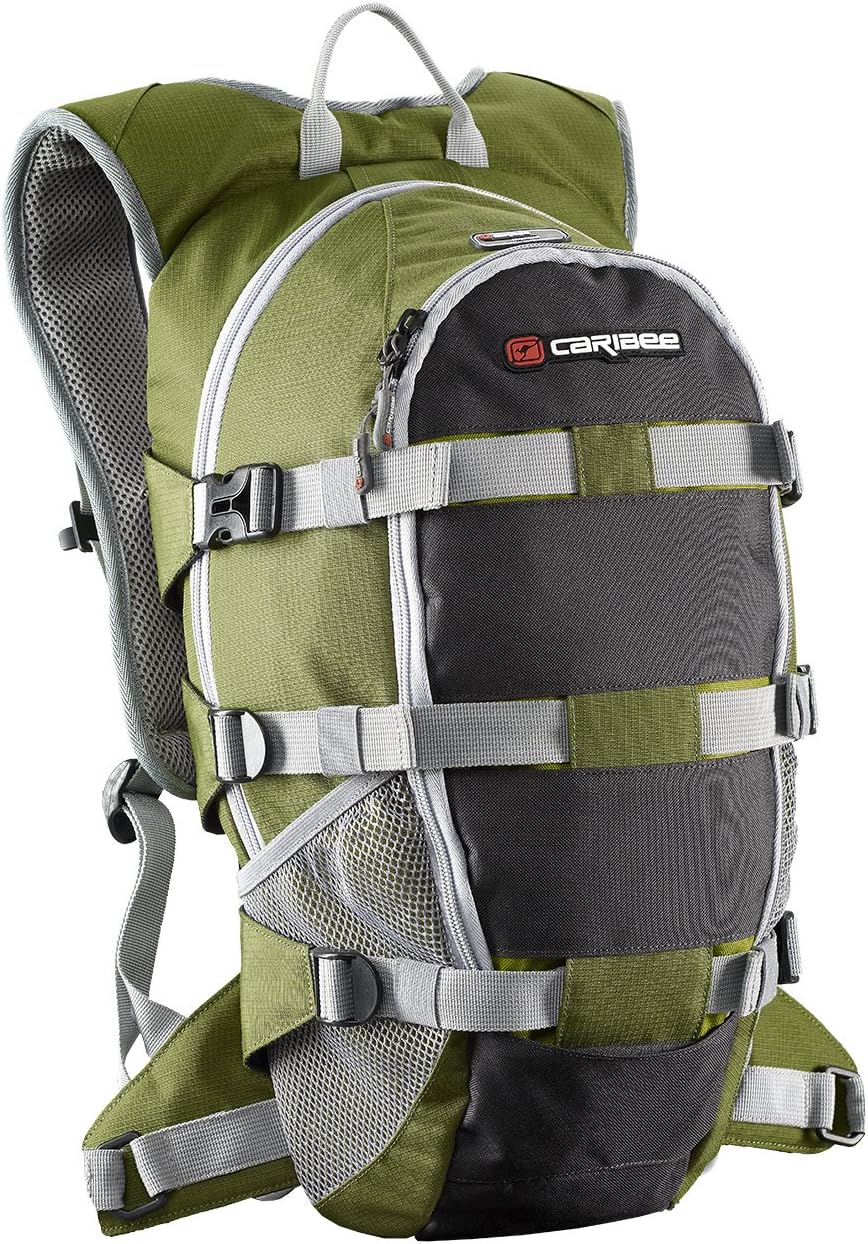 Caribee Stratos XL Hydration Pack, Green Messenger Bags