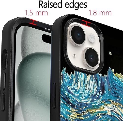 Miniatura 2 de Funda compatible con iPhone 15 Pro, funda protectora para teléfono con diseño de margaritas retro y flores verdes salvia, suave y a prueba de