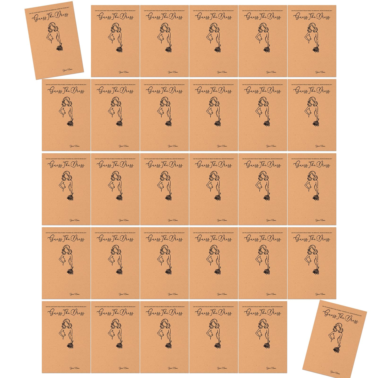 Elnwnnkc A Of 30 Premium Wedding Reception Game Cards Nd Pen Practical Bridal Shower Game Ccessories Wedding Cards