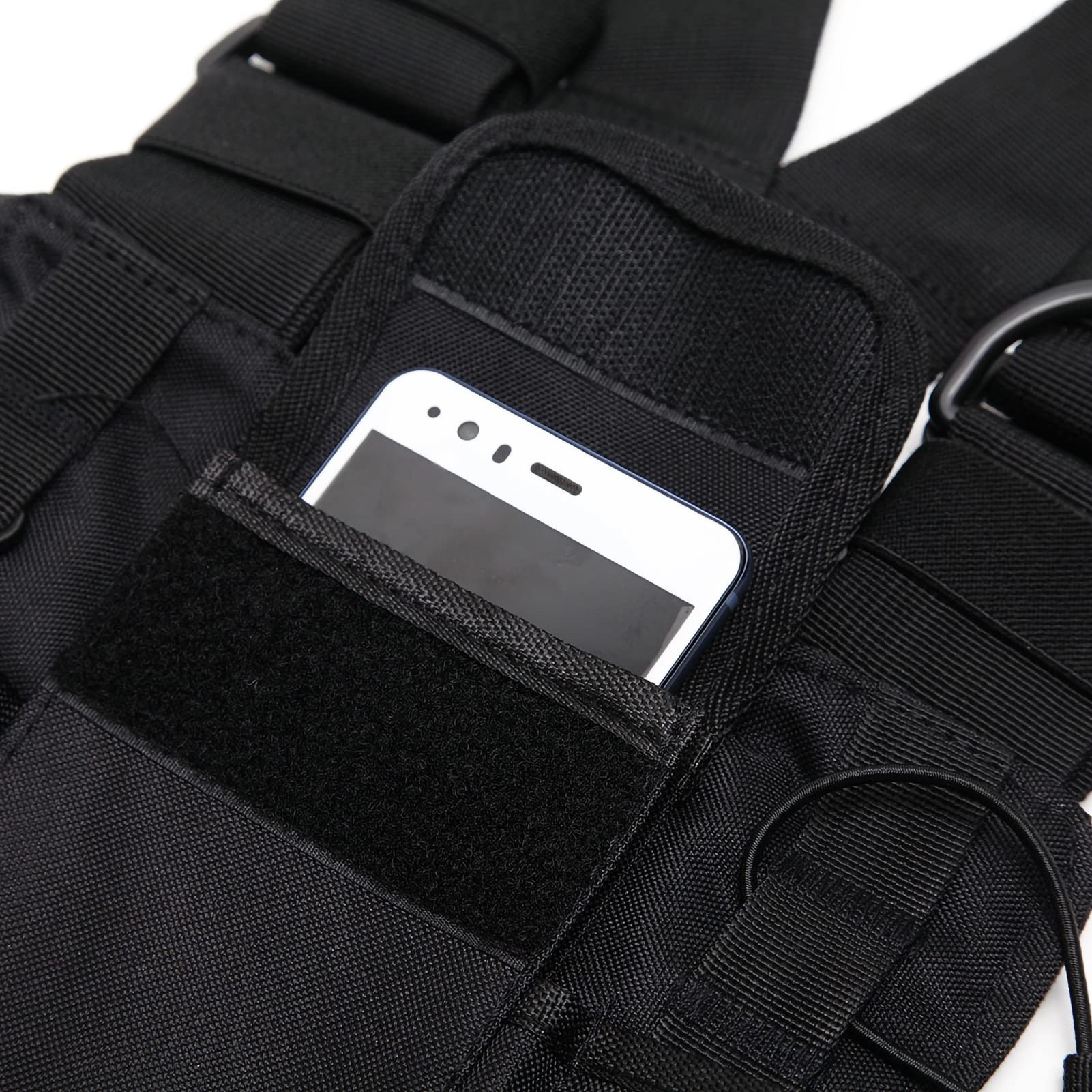 Holster Radio, Sac de Poitrine Utilitaire Universel pour Talkie-walkie Sacs de Harnais de Poche de Poitrine pour Talkie-Walkie pour Les Entraînements, Le Cyclisme, la Randonnée