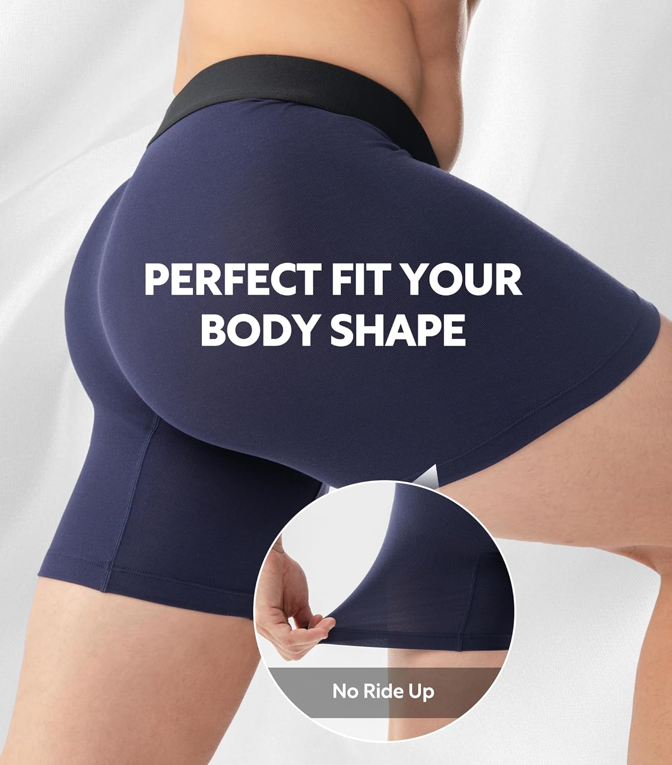 DAVID ARCHY Men's Underwear Modal Knit Texture Breathable, Ultra Soft Stretch Cooling Boxer Briefs with Pouch 4 Pack - Image 2