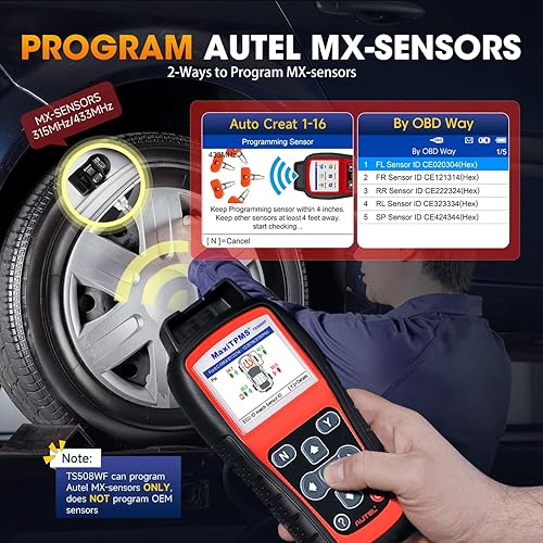 Miniatura 7 de Autel MaxiTPMS TS508WF TPMS Herramienta de reaprendizaje, WiFi 2025 Ver. de TS508 TS501 TS408S TS601, activar/volver a aprender/diagnosticar todos