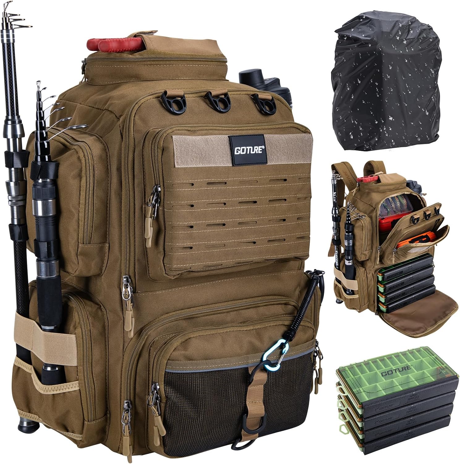 Khaki (With 4 Bait Boxes)