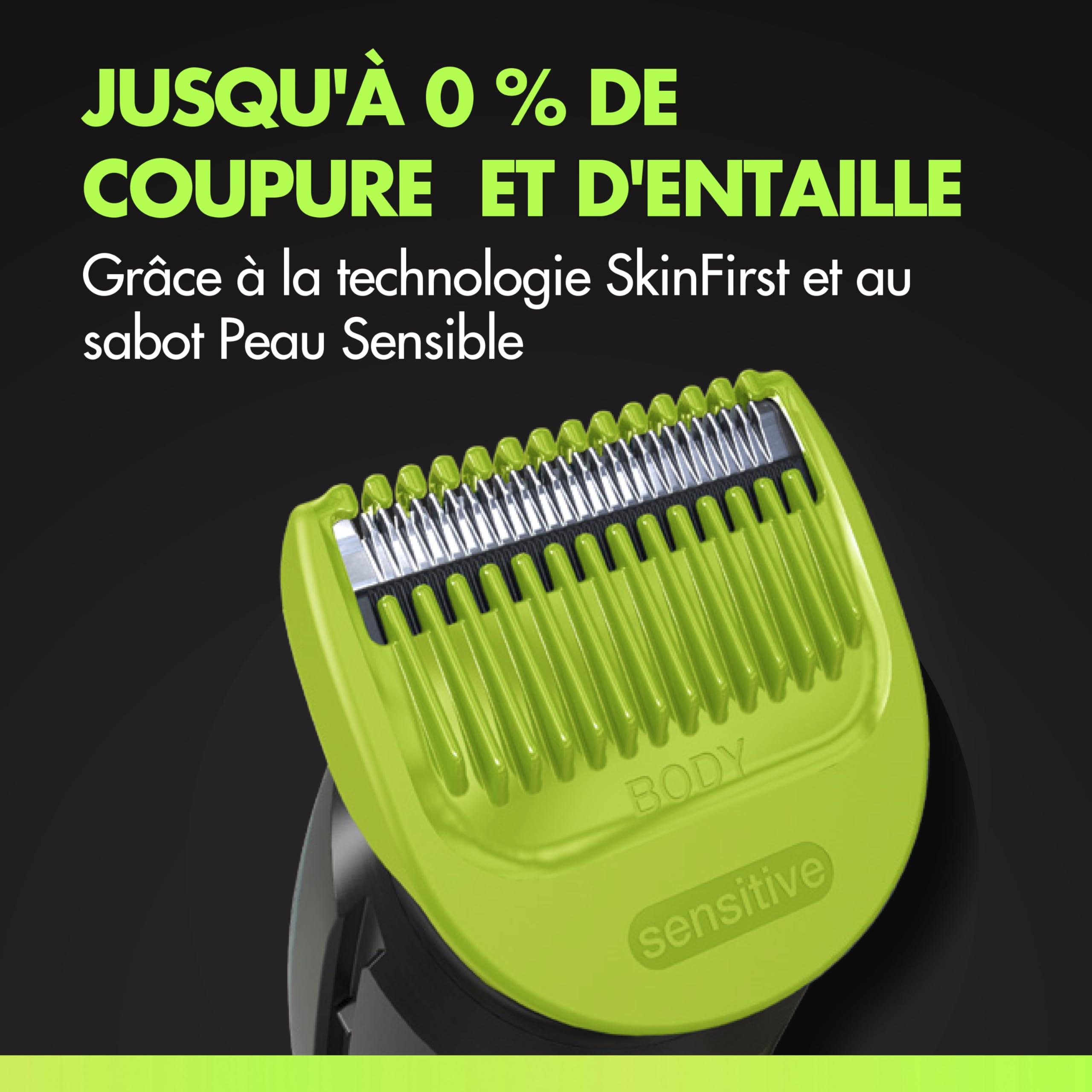 Gillette Labs Body Plus Intimate Tondeuse Homme i5, Tondeuse Corps et Zone Intime, Étanche, Coffret Homme avec 3 Sabots dont un pour Peau Sensible, Technologie Autosense, Batterie Rechargeable Incluse