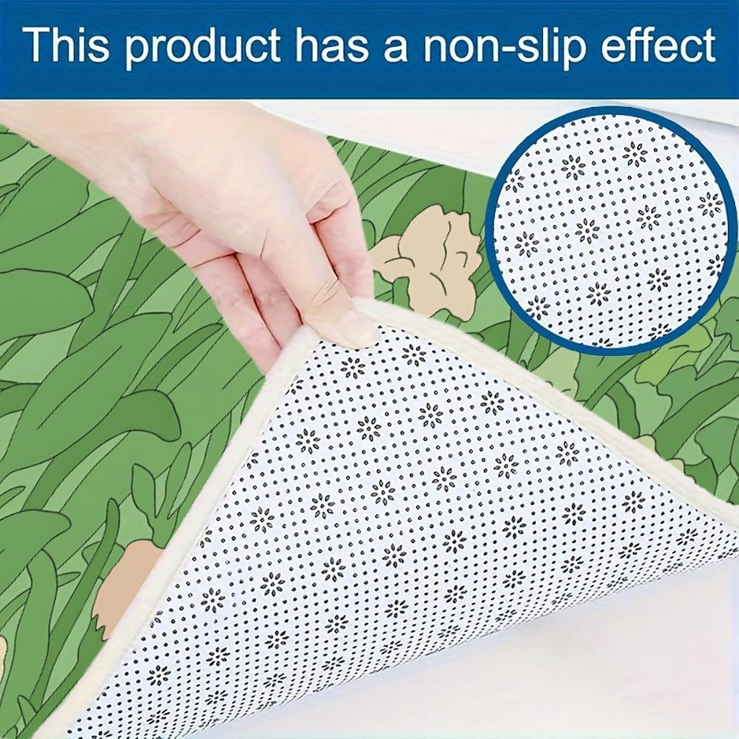 Green Leaf Kitchen Rugs And Mats Set 3 Piece, Non-Slip Waterproof Kitchen Floor Mats, Cushioned Anti Fatigue Runner for Kitchen Sink Laundry,Washable (24"x16"+31"x20"+47"x17") 40x60cm+50x80cm+45x120cm