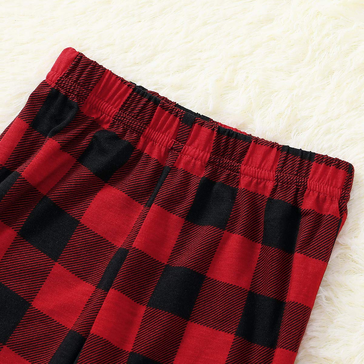 Pyjama de Noël Famille, Vêtements de Nuit Costume Coton pour Femmes Hommes Enfant Bébé